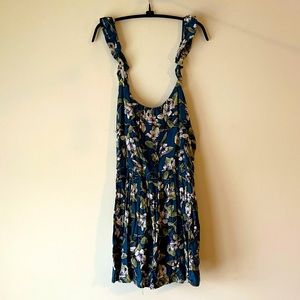 Ruffle Strap Floral Dress
